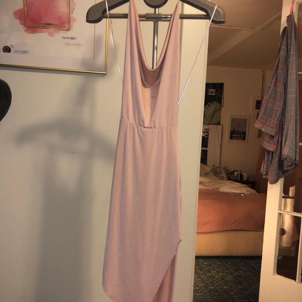 NWT Blanc x Style Delivers halter bodycon dress